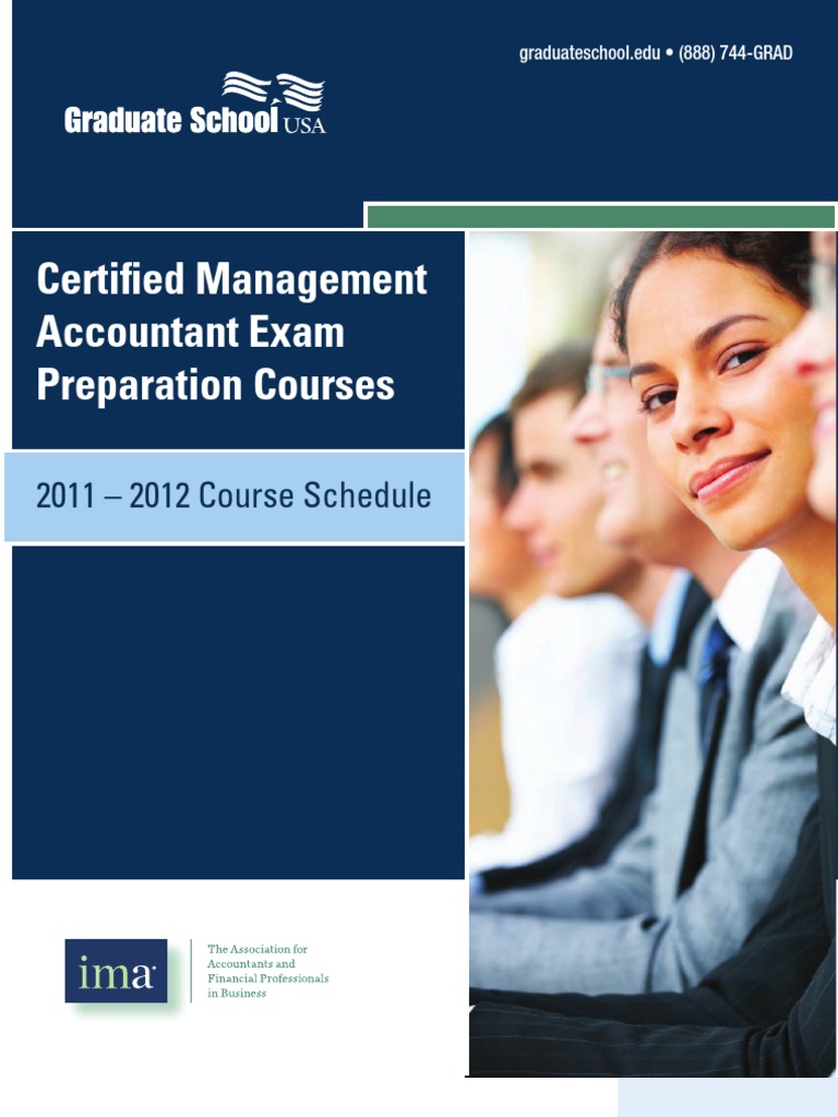 Certified Management Accountant Exam Prep (CMA) Brochure | PDF ...