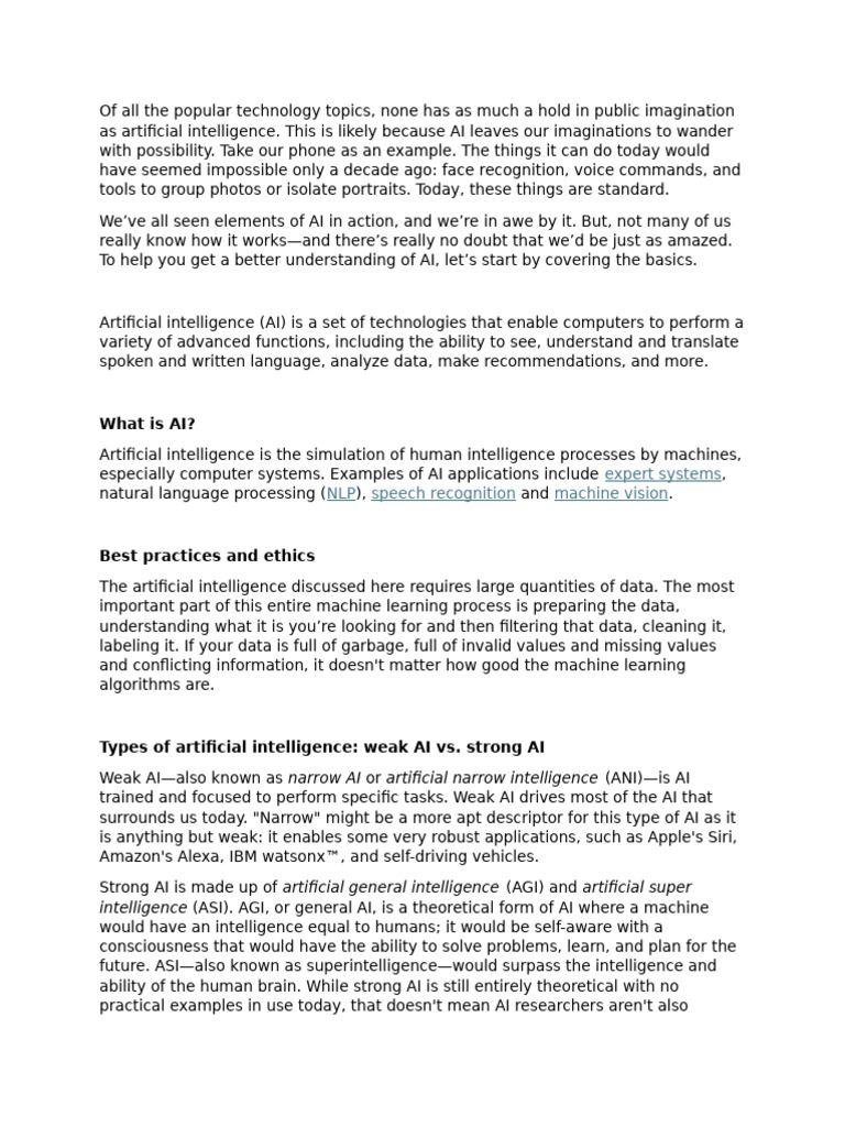 Artificial Intelligence | PDF