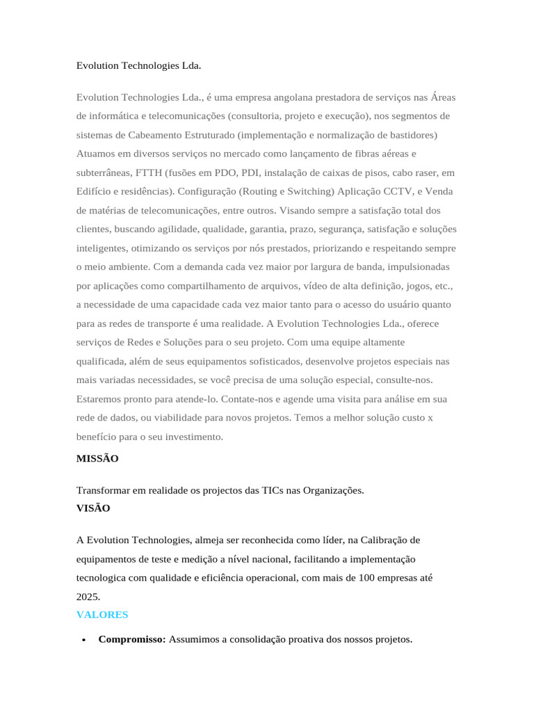 Evolution Technologies: Telecom Solutions | PDF | Computers ...
