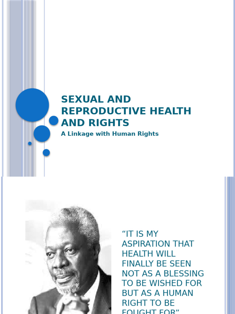 Sexual and Reproductive Health and Rights | PDF