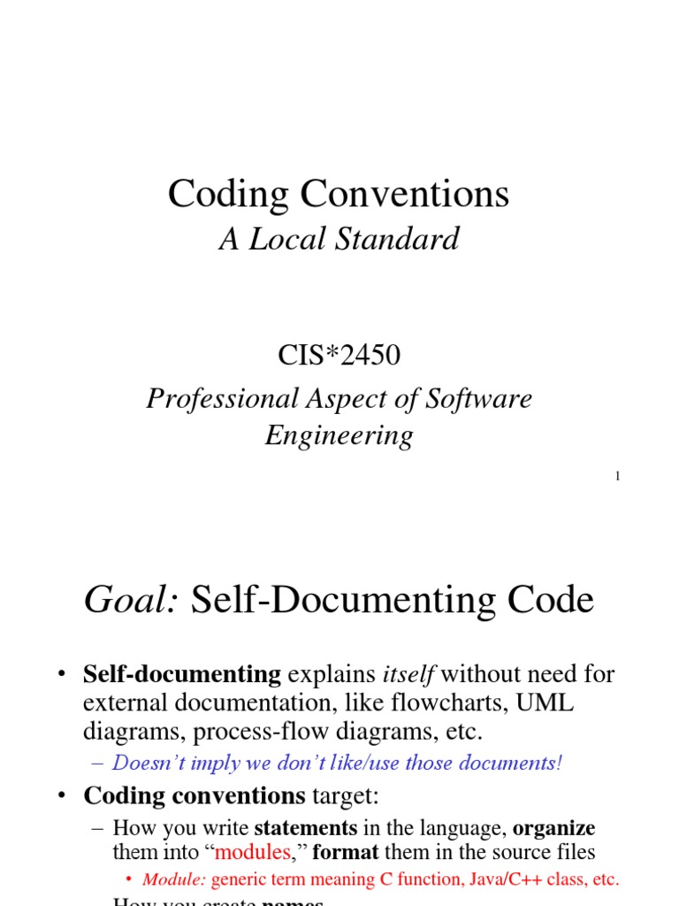 02 Coding Conventions | PDF | Software Engineering | Information ...