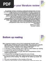Reading for Your Literature Review