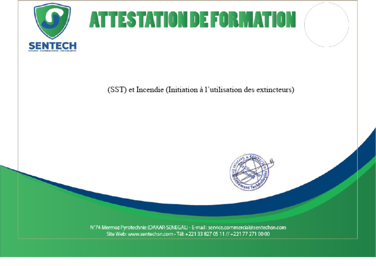 sentech-attestation-formation-noelle-mikpon-ai-secourisme-et-incendie
