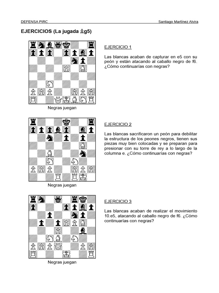 Ejercicios (La Jugada Ag5) | PDF