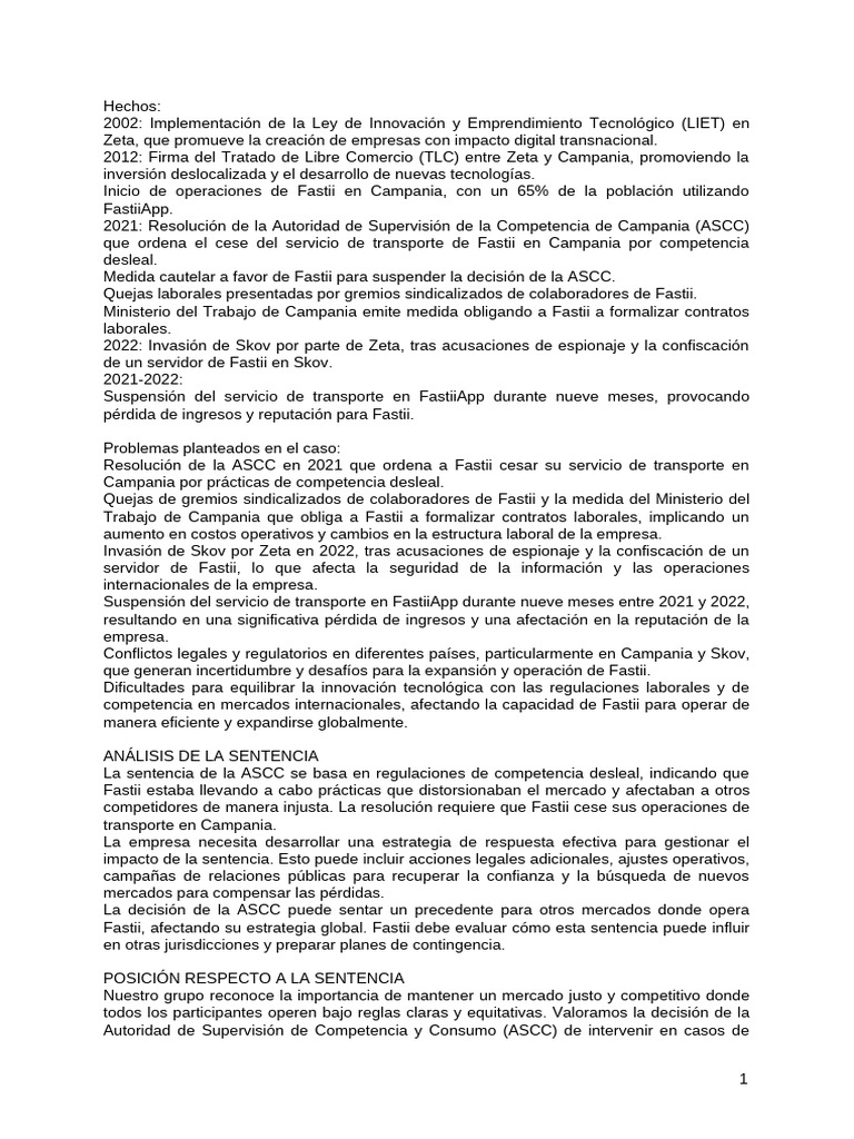 Fastii: Desafíos Legales y Regulatorios | PDF | Mercado (economía ...
