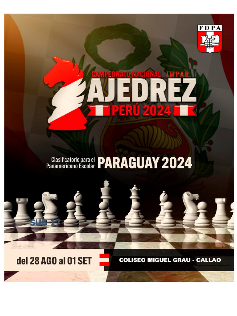 Bases Del Campeonato Nacional Impar de Ajedrez 2024 | PDF