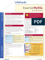 Reference Card MySql