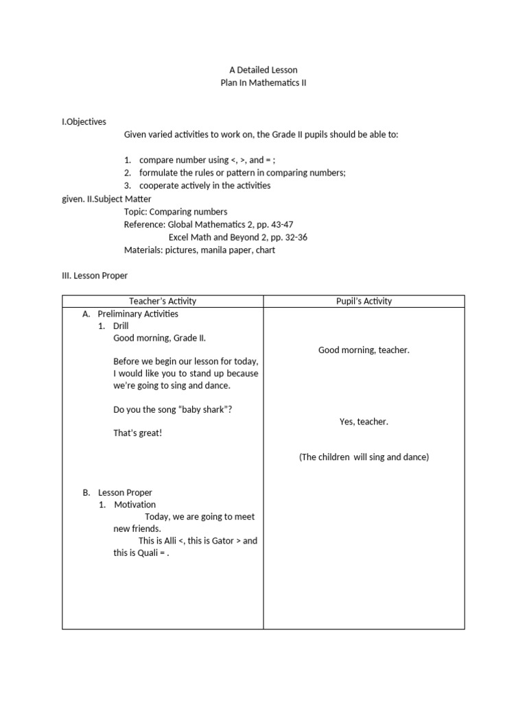 Comparing Numbers in Grade 2 Math | PDF | Teachers