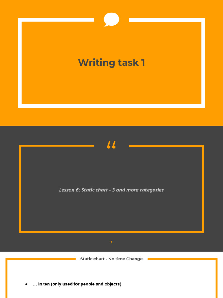 Slide 6 - Writing Task 1 (Static) - 3 and More Categories | PDF