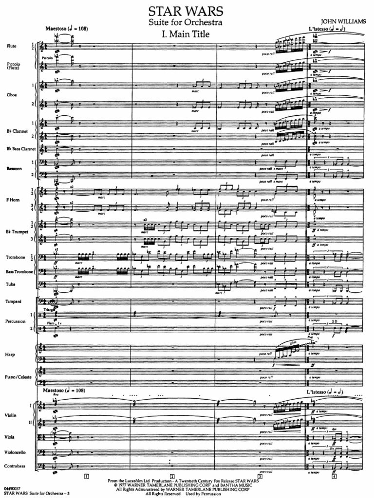Star Wars Theme John Williams Pdf