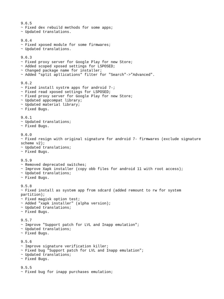 Change Log | PDF