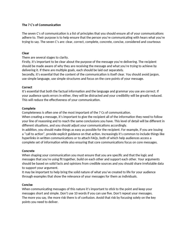 The 7 C | PDF