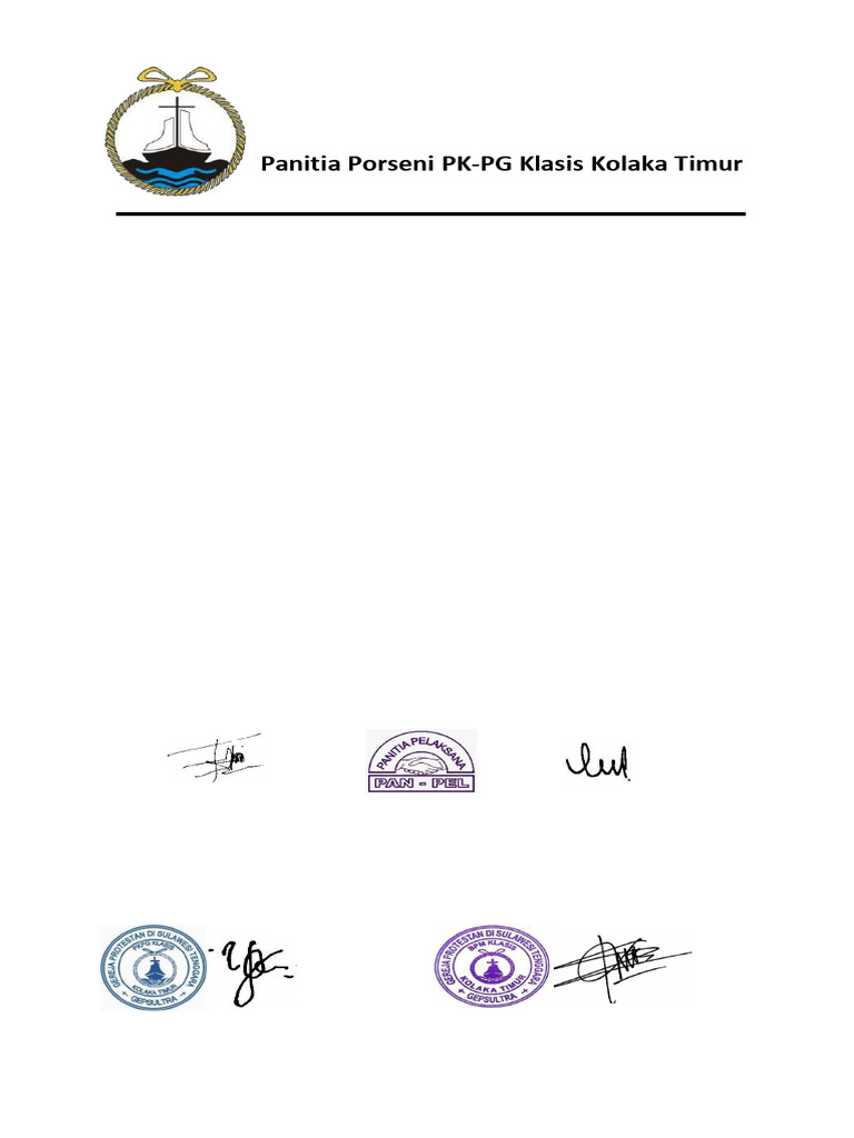 Proposal Dana Porseni PK-PG Kolaka Timur | PDF