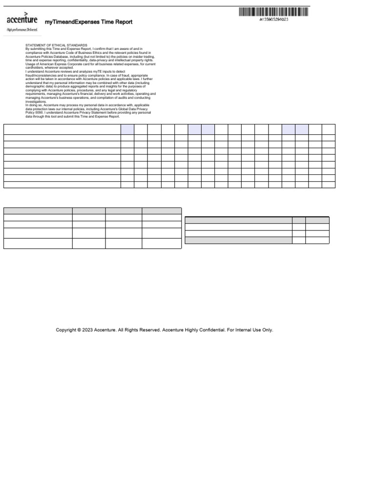 Mytimeandexpenses Time Report: Summary by Assignment Prior Period ...