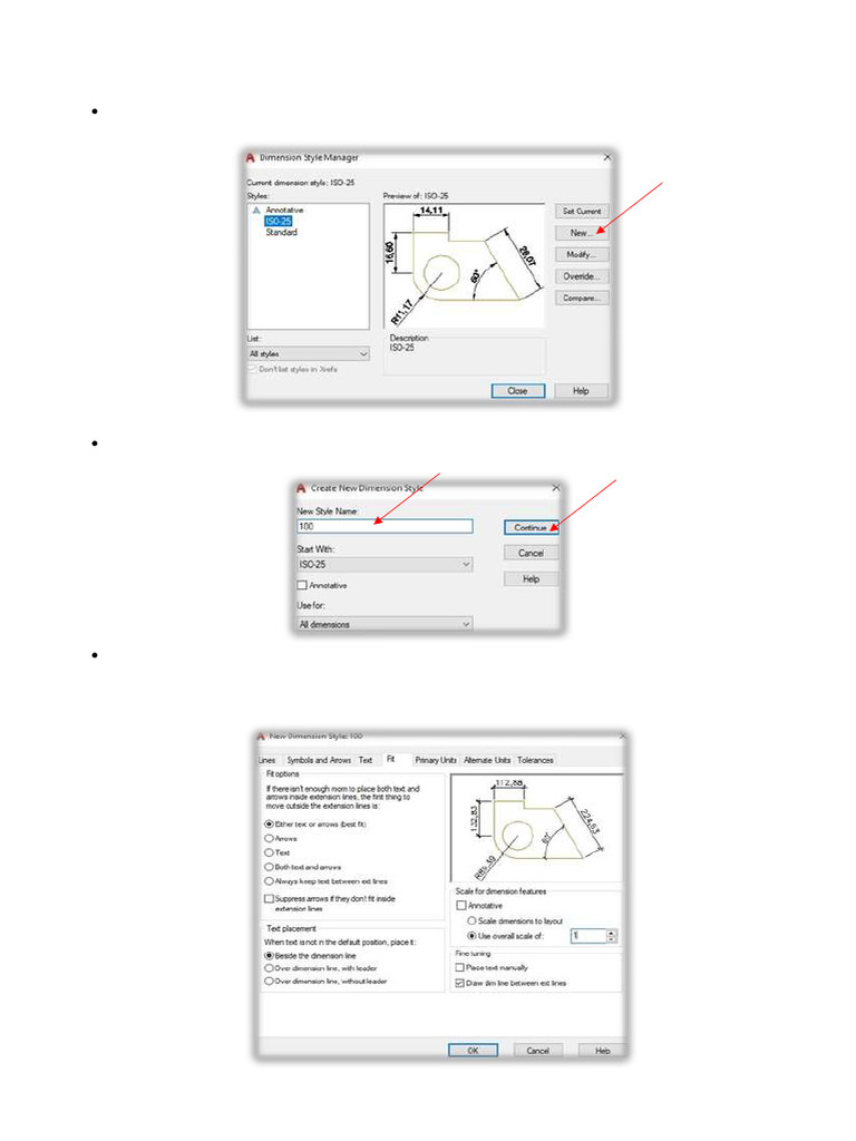Mengatur Dimension Style di AutoCAD | PDF