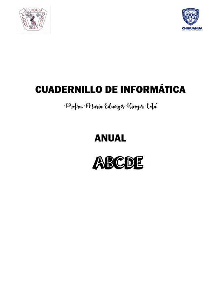 Cuadernillo de Informática 3º Secundaria | PDF | Residuos | Tecnología ...