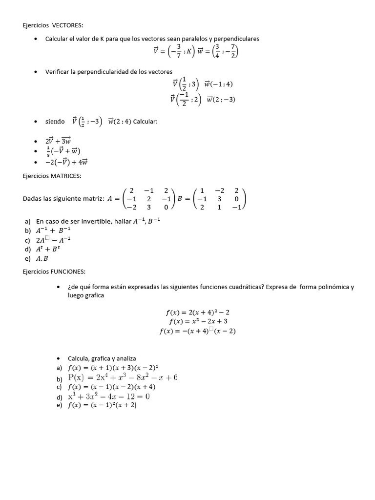 Ejercicios Adicionales Segundo Parcial | PDF