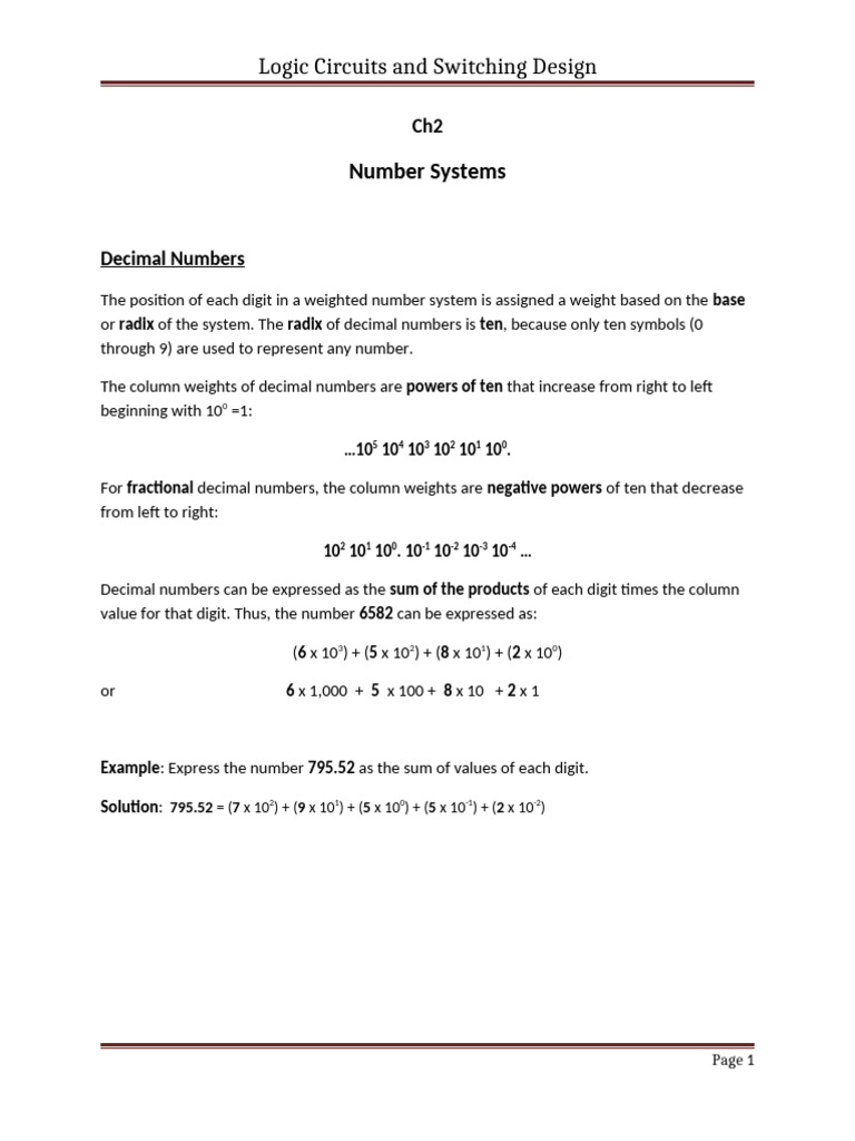 Ch2 number systems pdf
