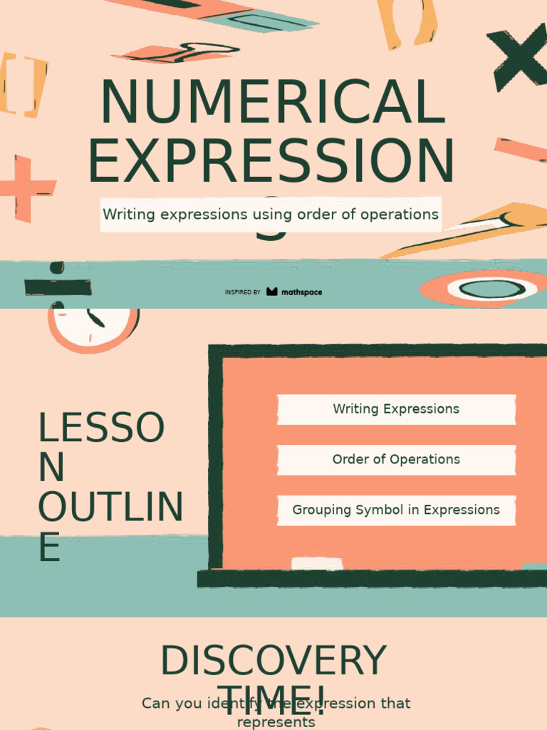 Writing Numerical Expressions Guide | PDF | Bracket | Teaching Methods ...