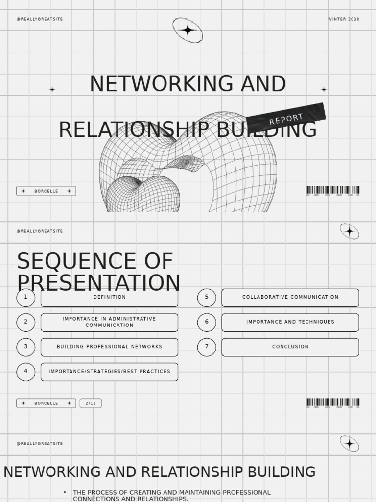 Networking and Relationship Building Guide | PDF | Communication ...