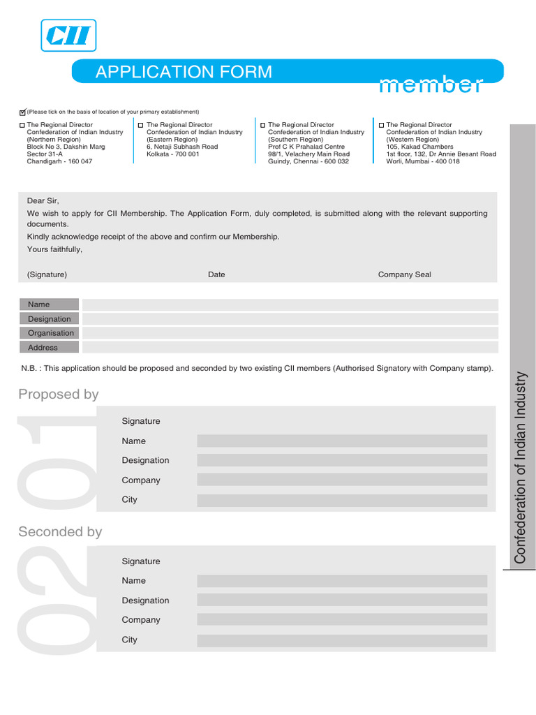 Member Form | PDF