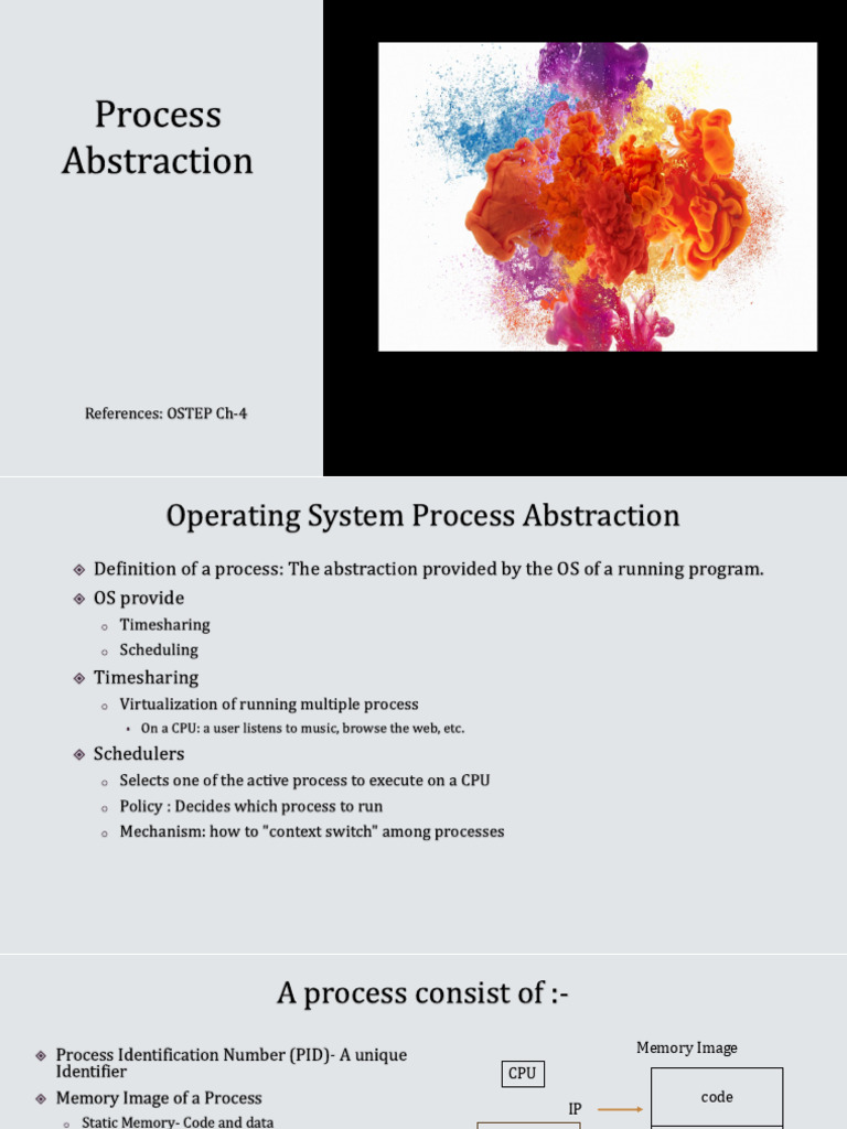 L3-Process Abstraction | PDF