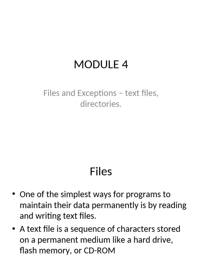 Module 4 | PDF