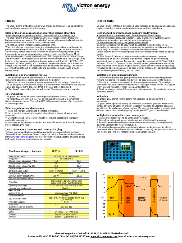 Manual BPC IP20 1225 (3) & 2415 (3) EN NL FR DE IT PT ES SE | PDF ...