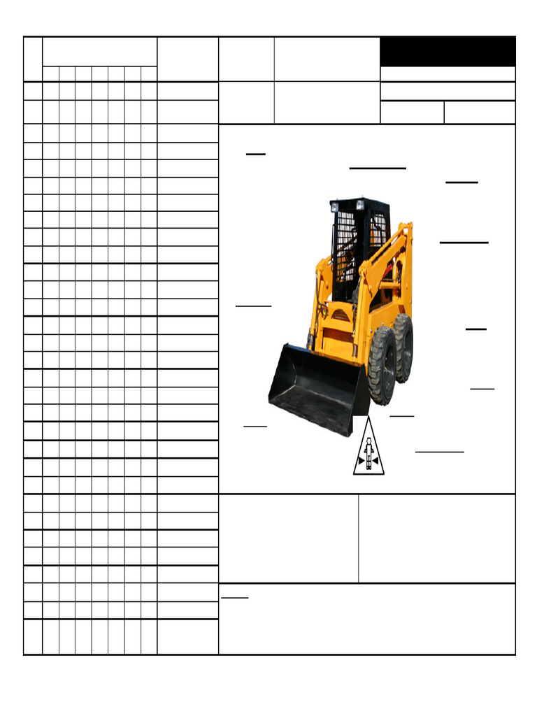 Checklist - Skid Loader. | PDF
