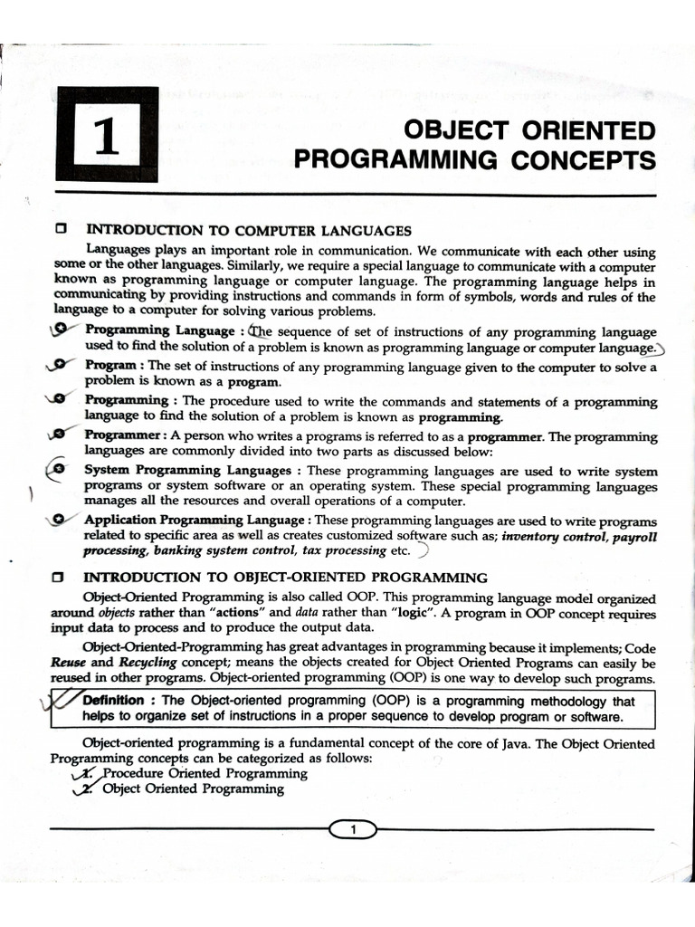 DN Publication 1. Object Oriented Programming Concept - IX | PDF