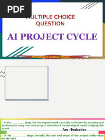 Solved MCQ - Project Cycle