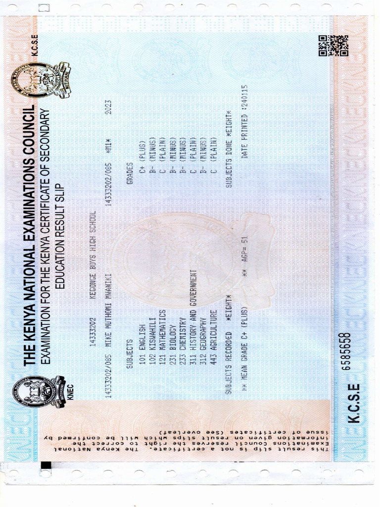Kcse NEW | PDF