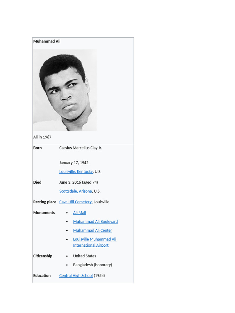 Muhammad Ali | PDF