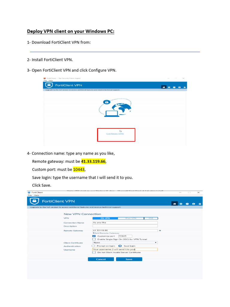 Deploy VPN Client On Your Windows PC | PDF