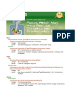 Foods Which May Help Reduce Diabetes and Pre Diabetes Risk