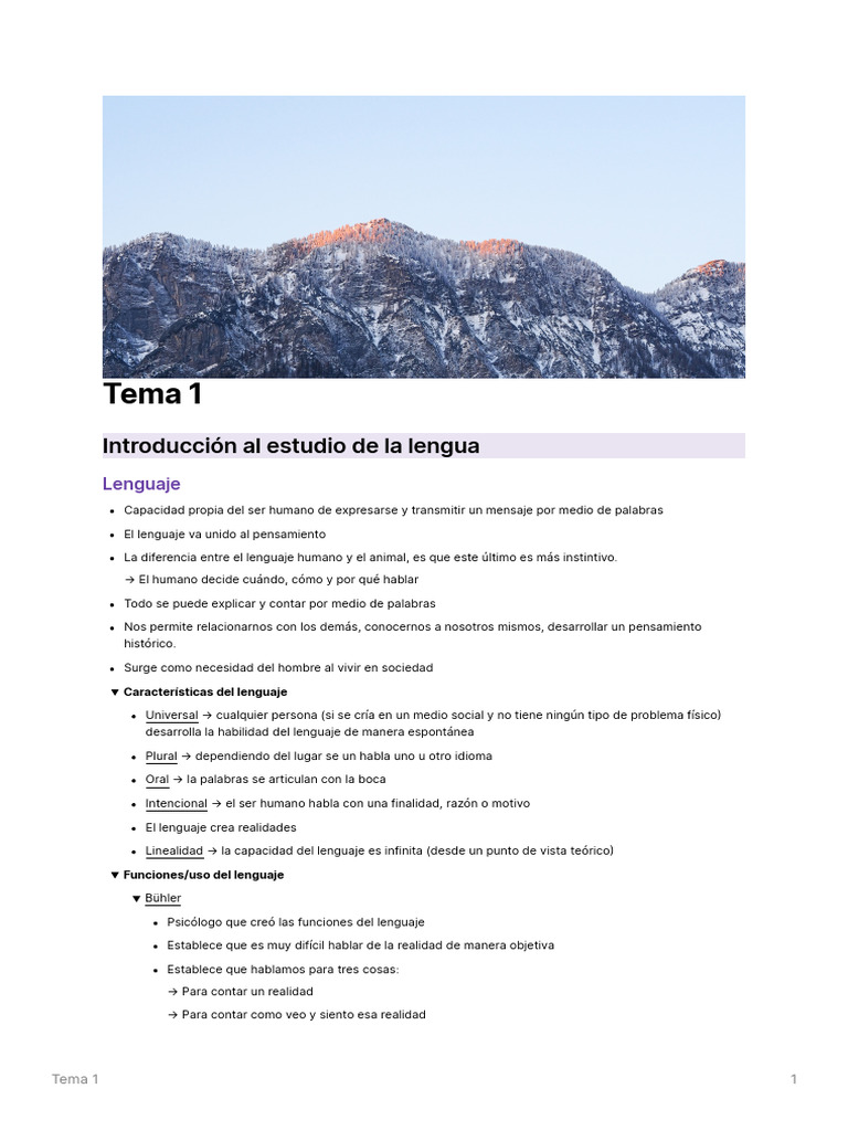 Tema 1 Lengua E I Pdf