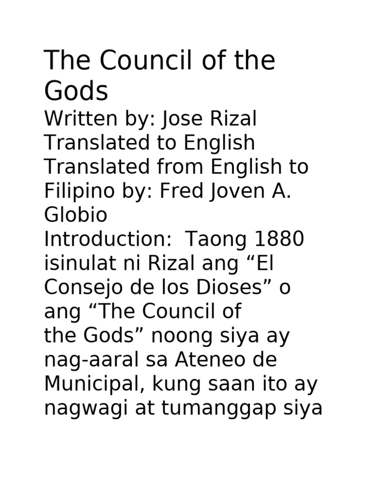TheCounciloftheGodsScript2091 PDF