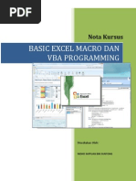 Download Nota Kursus Basic Excel Macro Dan VBA Programming by Mohd Saffuan Suntong SN76271996 doc pdf