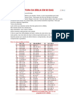 Plano de Leitura Da Bíblia em 90 Dias