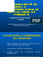 La Demanda Del Peru Ante La Corte Internacional