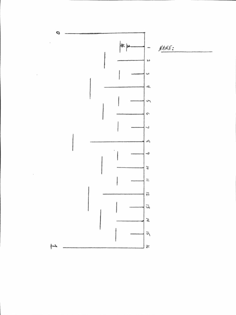 Ruler Scale Worksheets | PDF