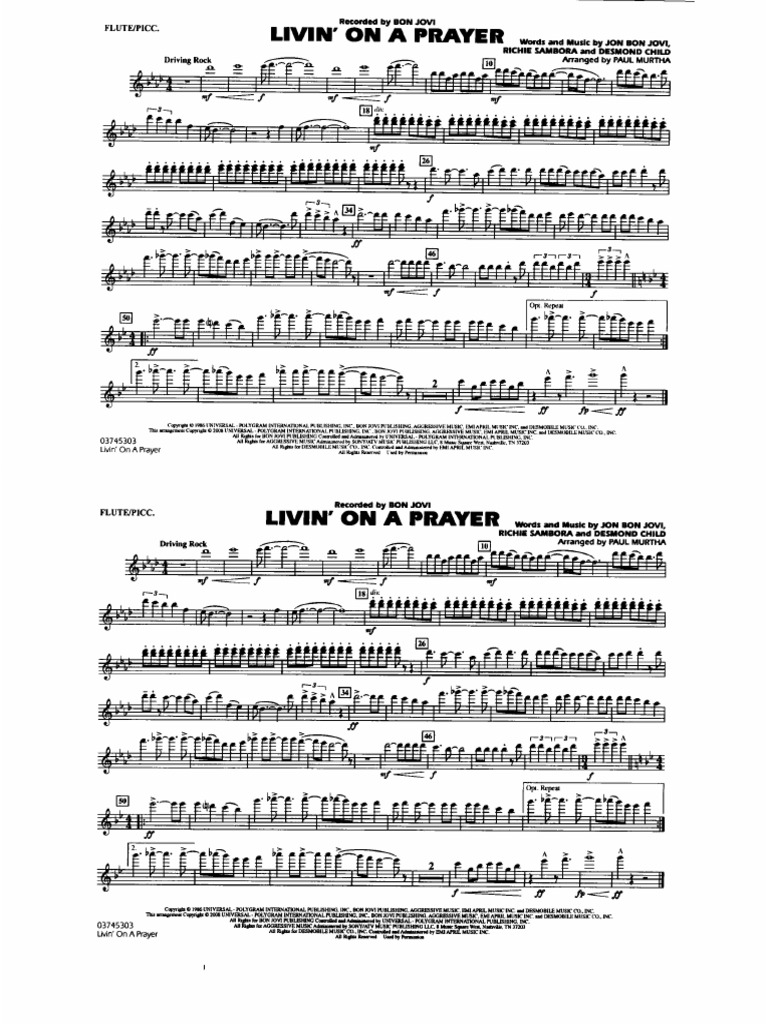 Livin On A Prayer | PDF
