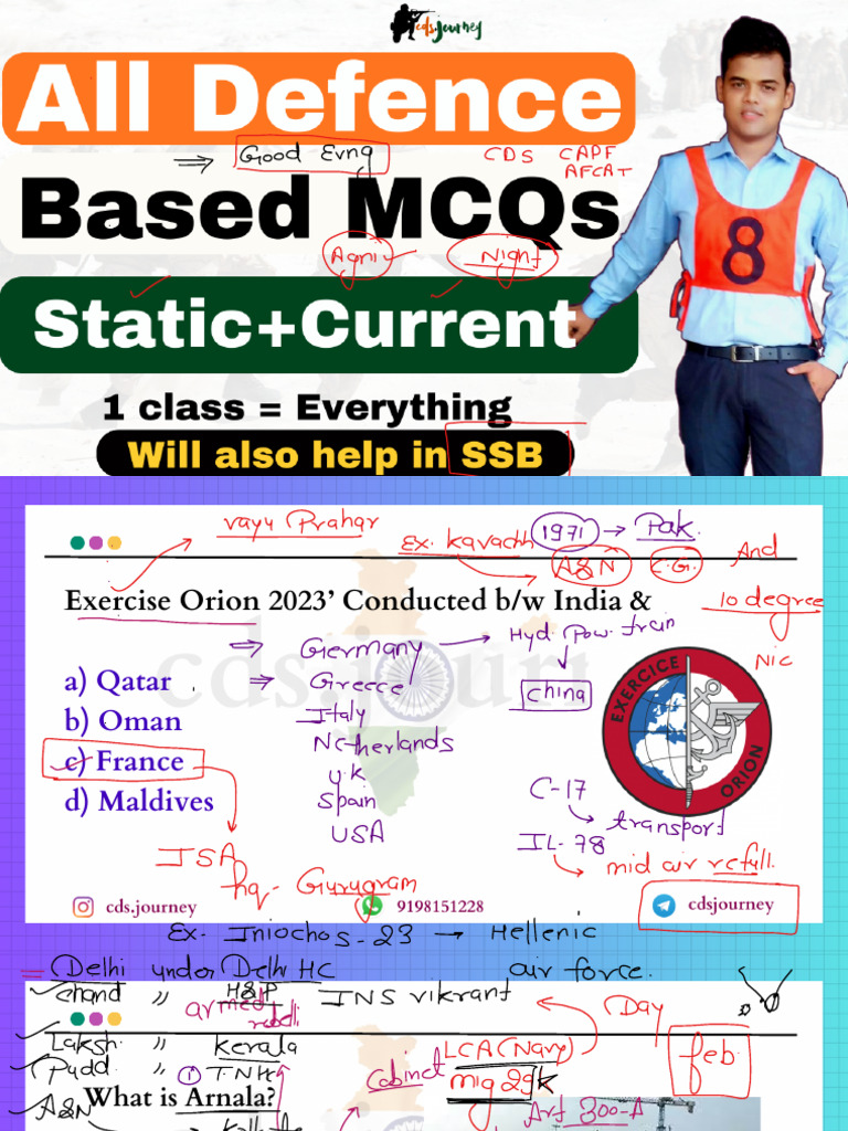 Comple Defence Based Question For Every Exam | PDF