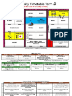 5M Weekly Timetable Term: PE Japanese