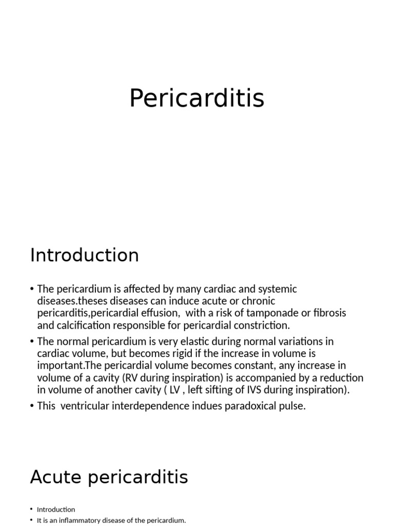 Lupus Related Pericarditis