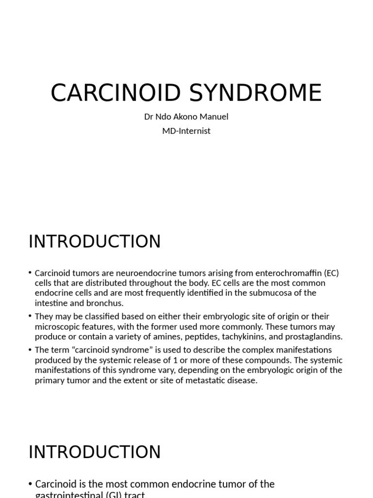 Carcinoid Syndrome | PDF