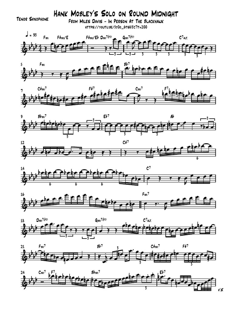 hank-mobley-round-midnight-tenor-saxophone | PDF