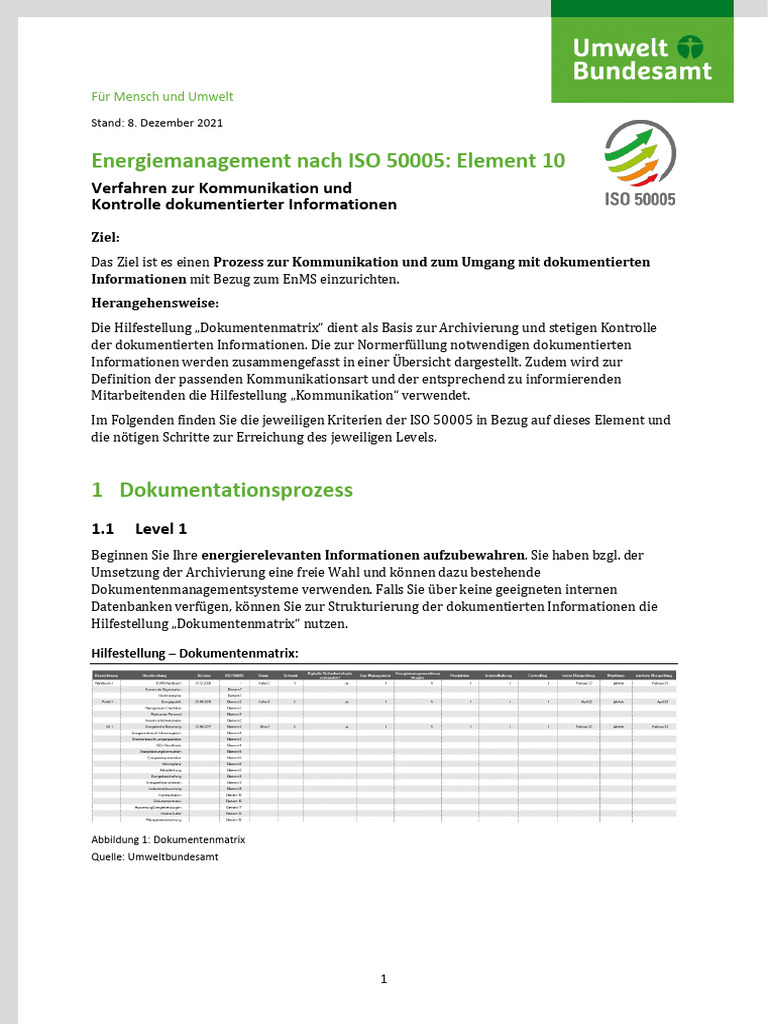 ISO 50005 - Element 10 | PDF