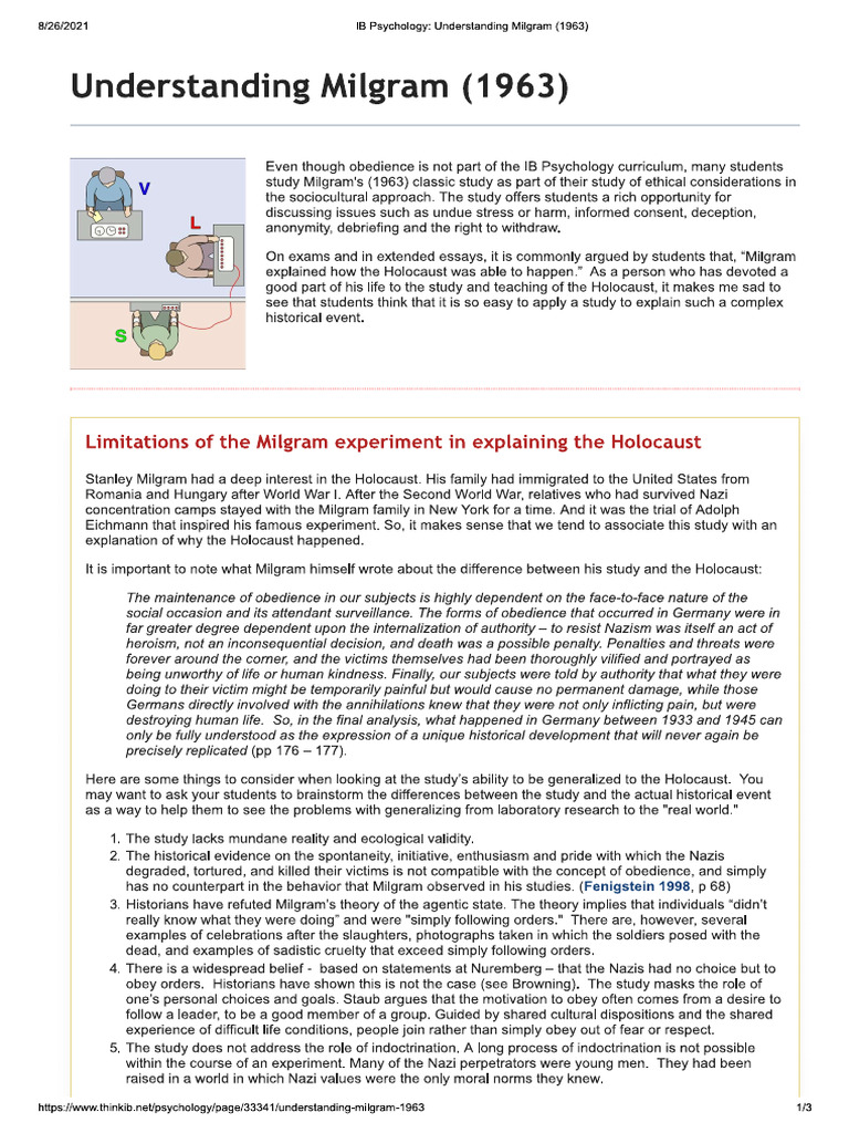 Milgram 1963 | PDF