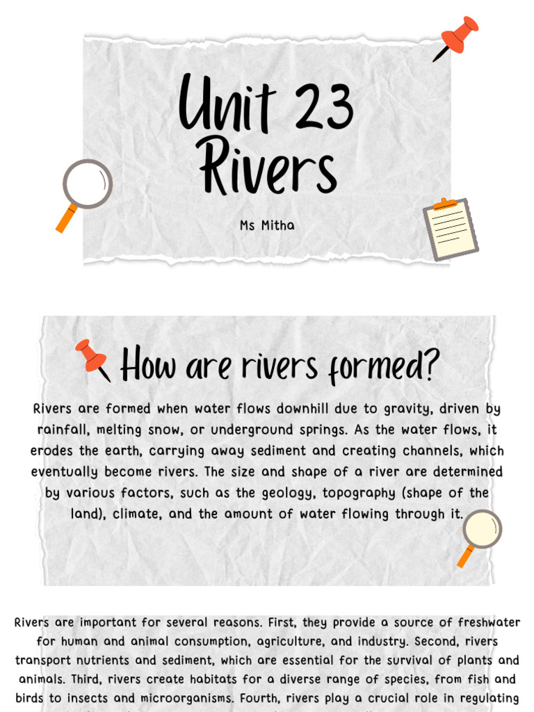 Geo Notes+Topic+23+Work+of+River | PDF